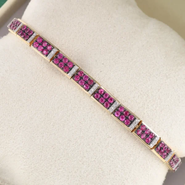 Bransoletka z rubinami Yes - 14K