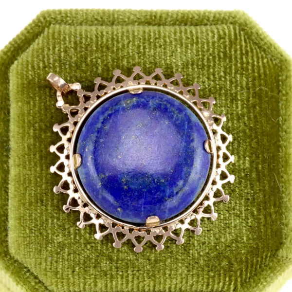 Wisior z lapis lazuli - 18K