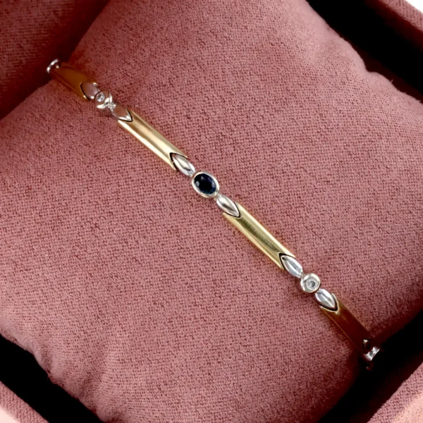 Bransoletka z szafirami - 18K