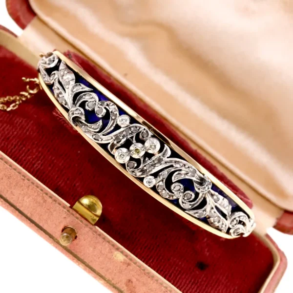 DAWNA ZŁOTA 18K FRANCUSKA BRANSOLETKA
