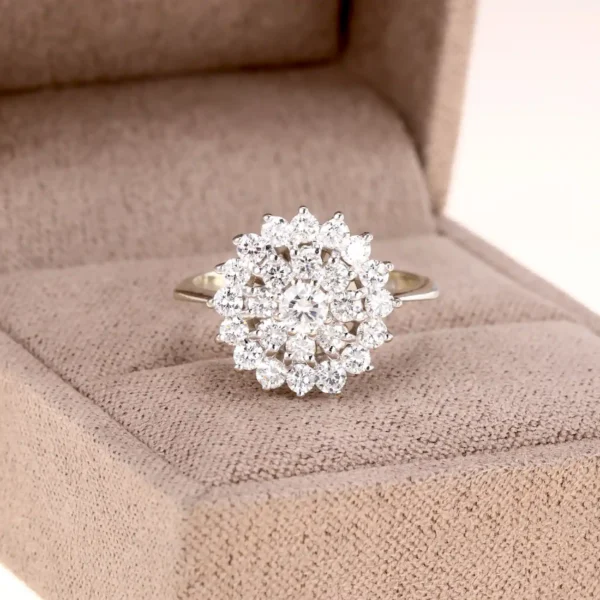 Pierścionek z brylantami 1ct - 14K