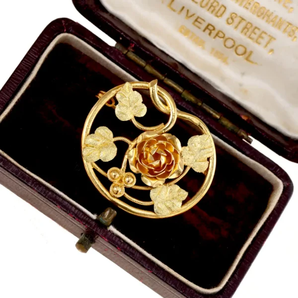 Brosza róża - 18K
