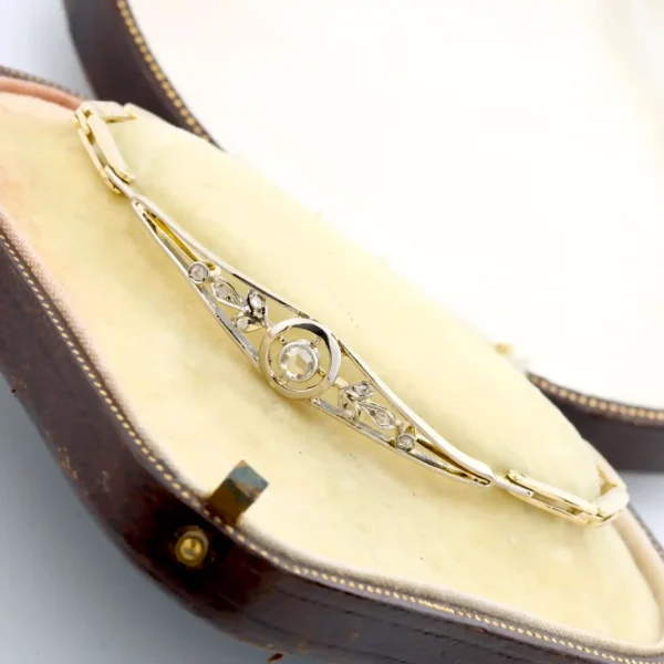 Bransoletka z diamentami - 14K